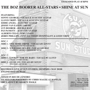 Boz Boorer All Stars - Shine At Sun