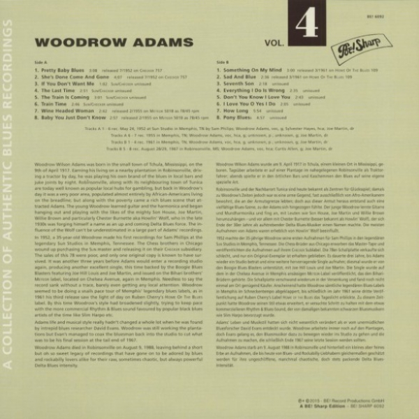 Woodrow Adams - This Is The Blues Vol. 4
